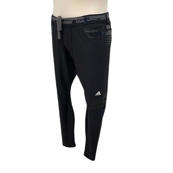 Adidas Adipower Compression Pants Athletic Running Gym Fitness Exercise Workout - Picture 9 of 11